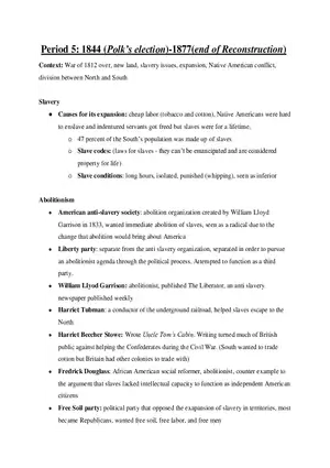 AP US History Period 5