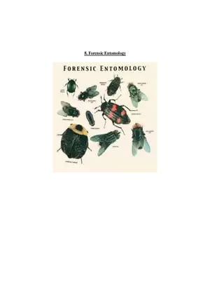 8. Forensic Entomology