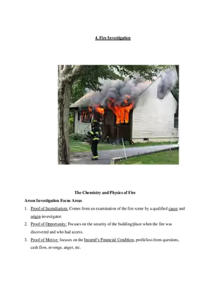 4. Fire Investigation