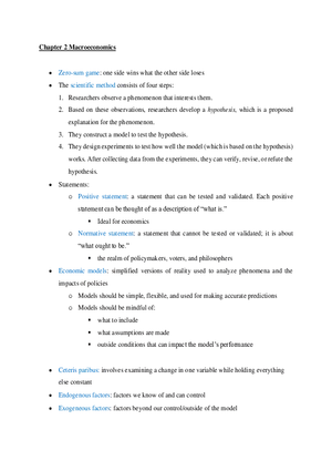 Chapter 2 Macroeconomics
