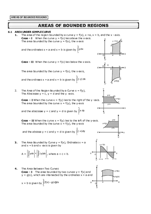 Areas of Bounded Regions Notes