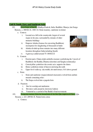 AP Art History Unit 8 South, East, and Southeast Asia