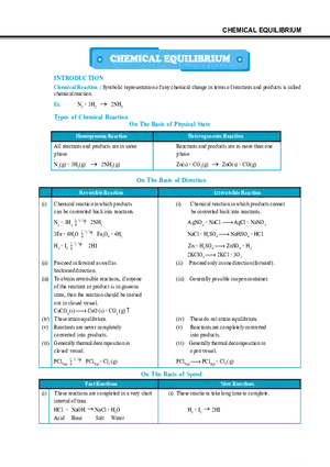 Chemical Equilibrium
