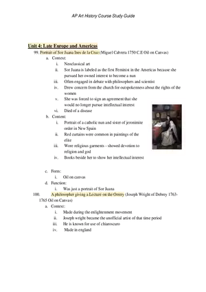 AP Art History Unit 4 Late Europe and Americas