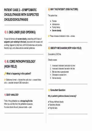 Symptomatic Cholelithiasis With Suspected Choledocholithiasis