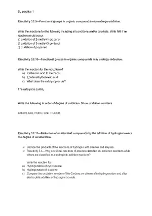 Org Worksheet Reaction Mechanisms