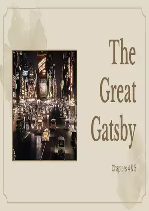 Gatsby Chapters 4 & 5 Vocabulary