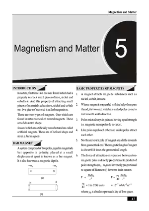 Magnetism and Matter Notes
