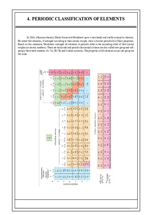 4. Periodic Classification of Elements