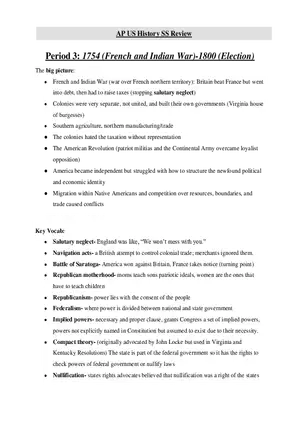 AP US History Period 3