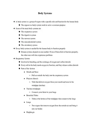 Body Systems