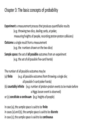 Chapter 3 The Basic Concepts of Probability