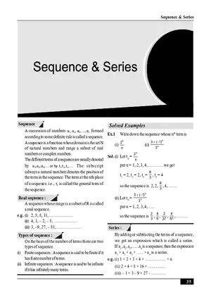 Sequence & Series