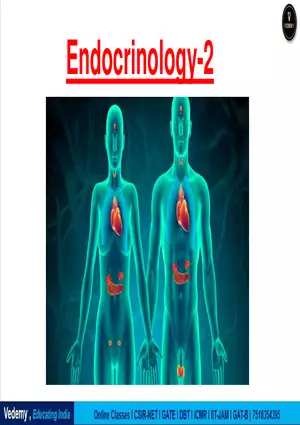 Endocrinology - 2 Content