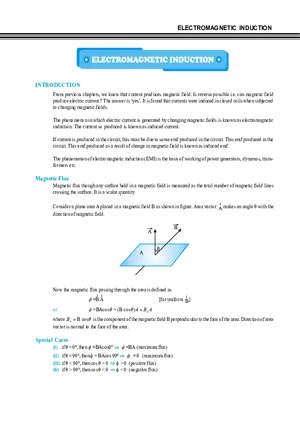 Electromagnetic Induction Notes