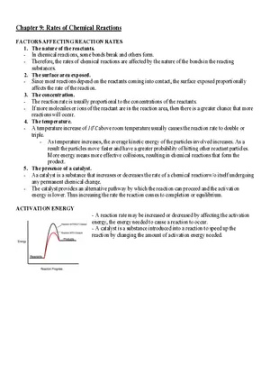 Chapter 9 Rates of Chemical Reactions