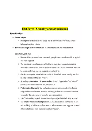 Women’s Psychology Unit 7