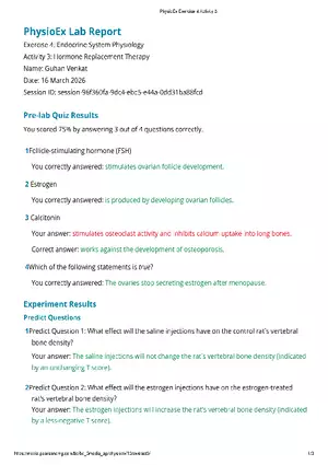 Physio Ex Exercise 4 Activity 3