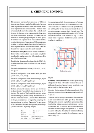 5. Chemical Bonding