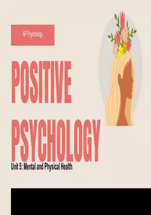 Positive Psychology - AP 2025