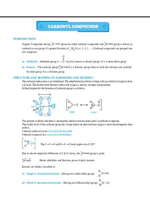 Carbonyl Compounds