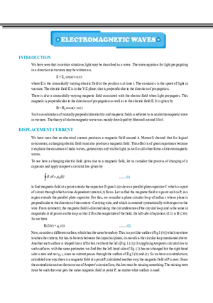Electromagnetic Waves