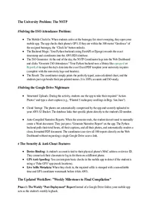 The University Problem: The NSTP