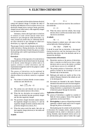 9. Electro Chemistry