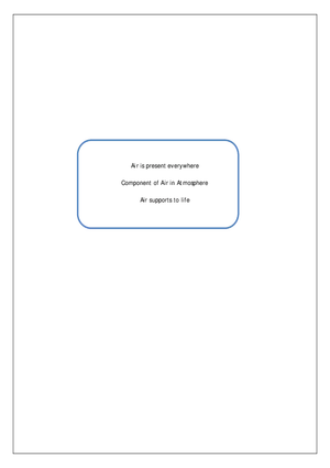 Air is Present Everywhere