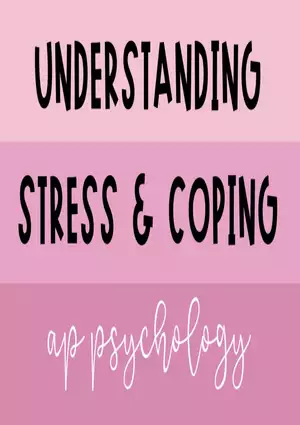 5.1 Understanding Stress and Coping