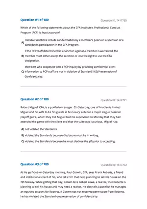 CFA Level 1 Economics Questions