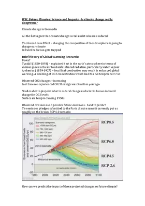 Lecture 2: WIC is Climate Change Really Dangerous