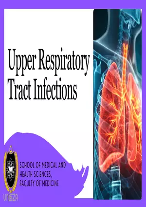 Presentation - Upper Respiratory Tract Infections