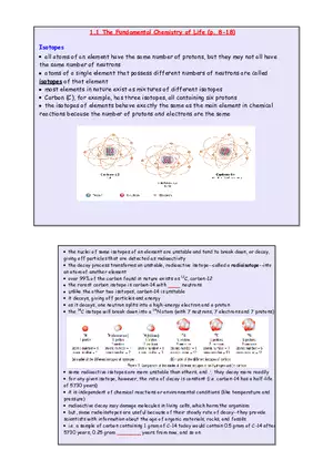 The Fundamental Chemistry of Life - Part 1