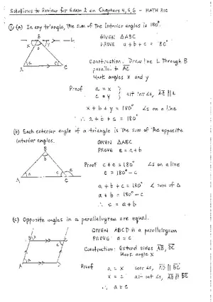 Solutions to Review for Exam 2 on Chapters 4, 5, 6