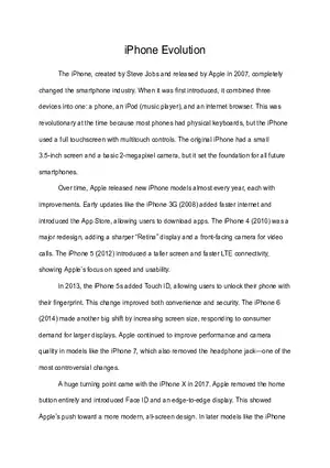 iPhone Evolution - Intro