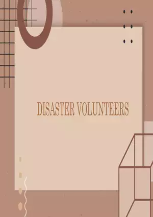 Disaster Volunteers