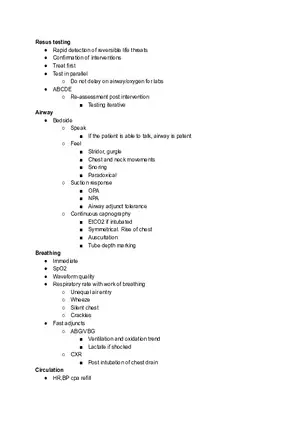 Resus Testing