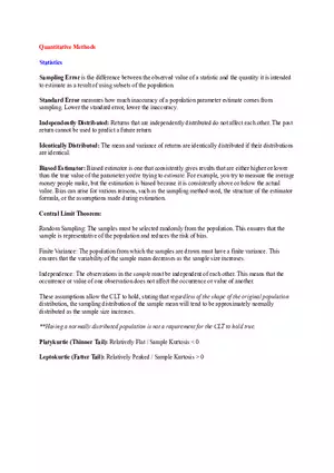 CFA I: Quantitative Methods