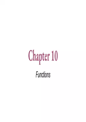 Functions 10.1 Describing Functions
