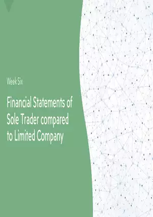 Financial Statements - Sole Trader vs Limited Company