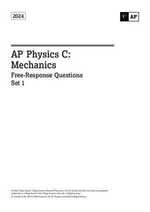 AP-24 Physics Mech Set 1