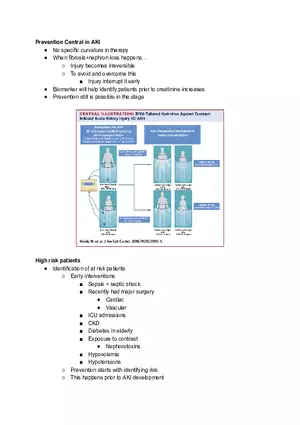 Prevention Central in AKI
