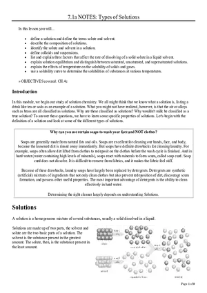 7.1a NOTES Types of Solutions