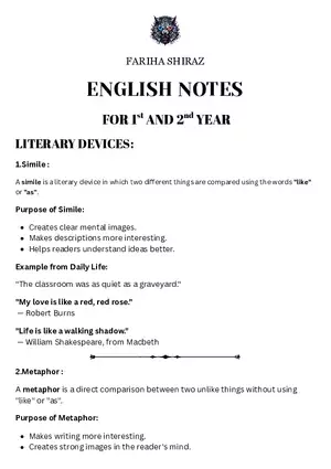 Literary Devices