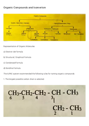 Organic Compounds and Isomerism