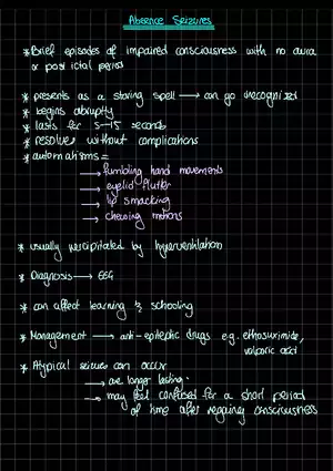 Absence Seizures