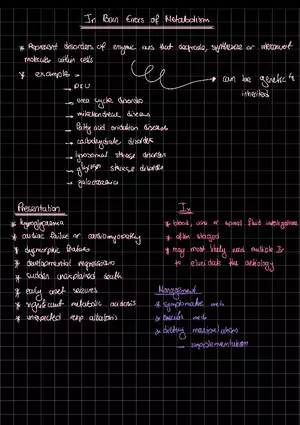 In Born Errors of Metabolism