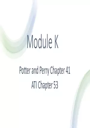 Module K Potter and Perry Chapter 41