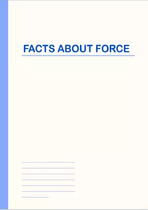 Facts About Force